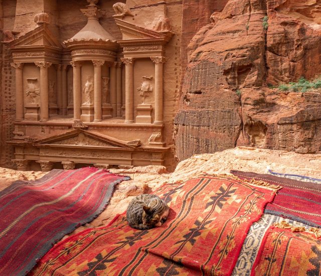 petra, jordan, treasure house